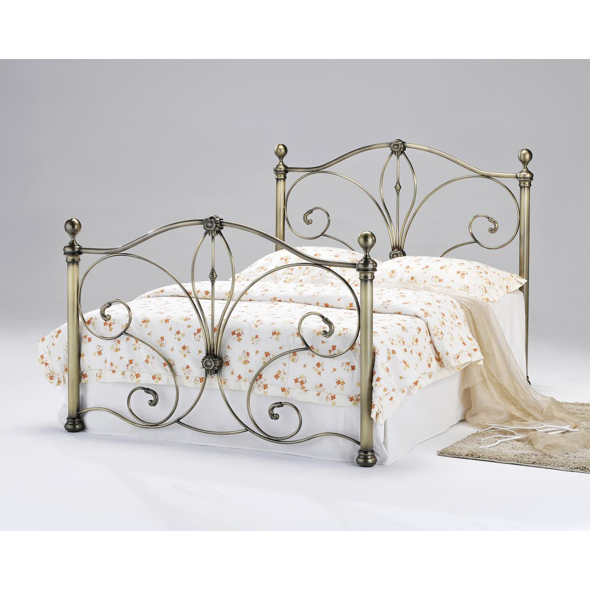Denvor Antique Brass Bed