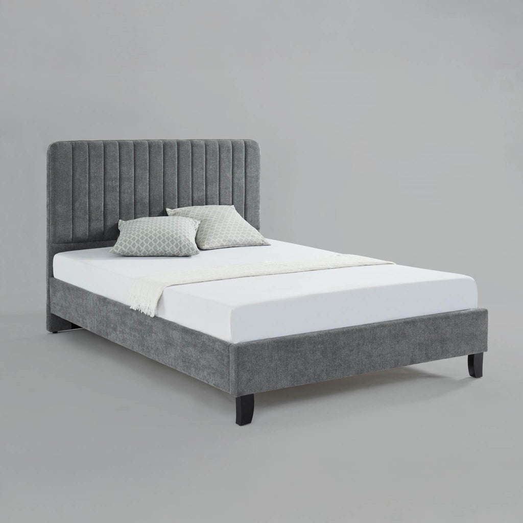 Viva Grey Fabric Bed