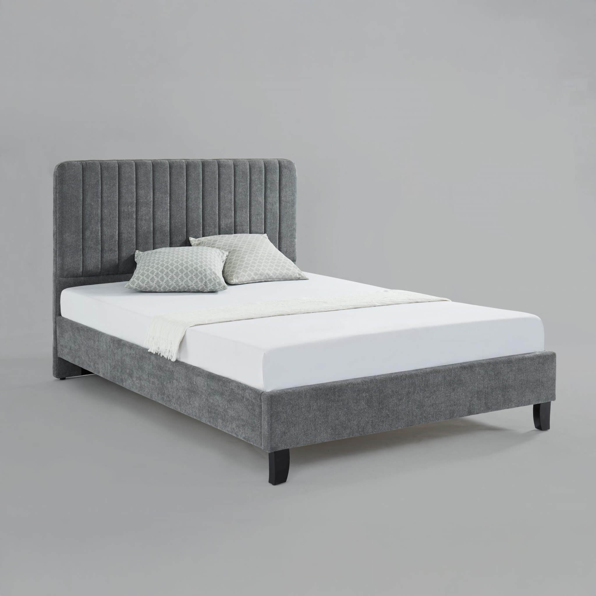 Viva Grey Fabric Bed