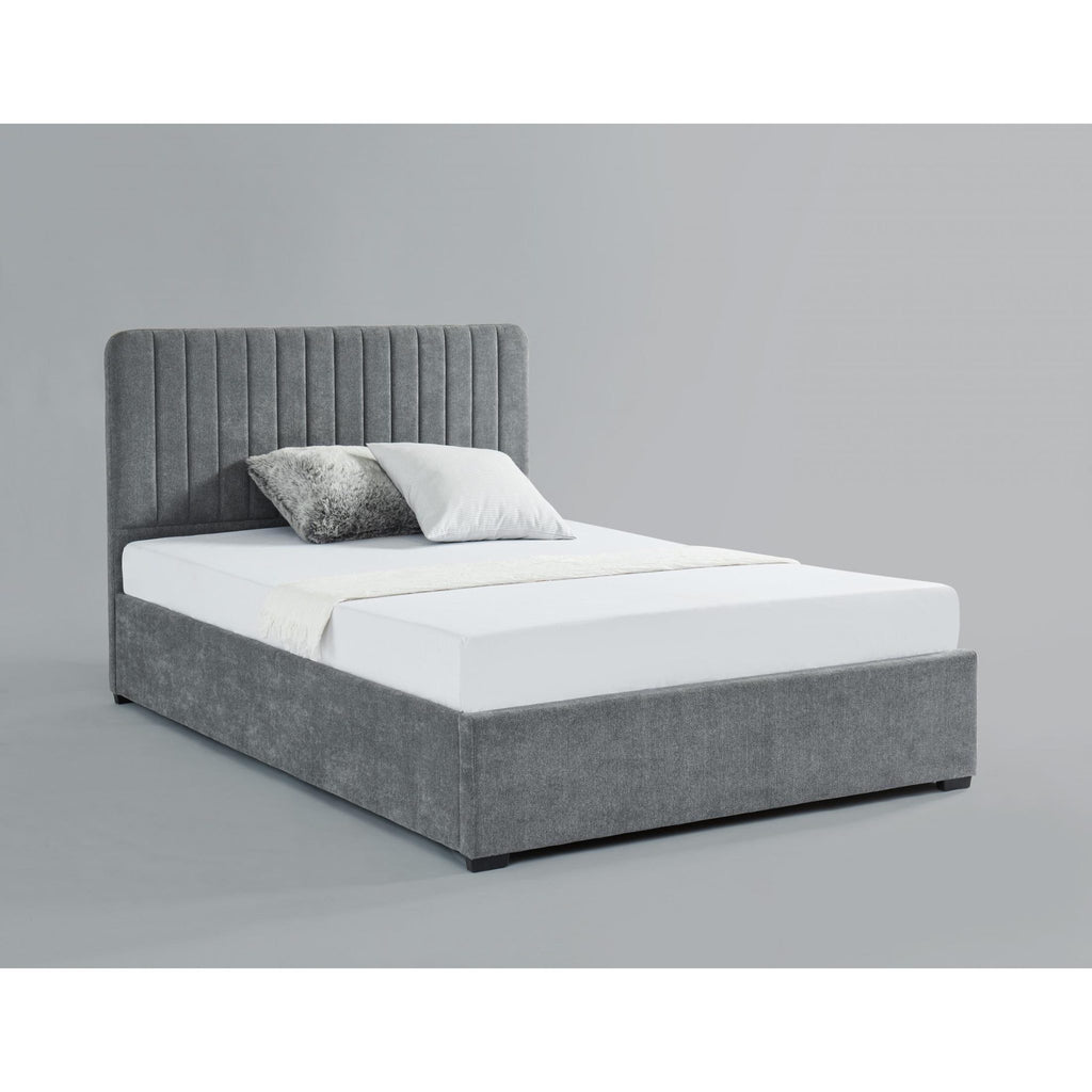 Viva Ottoman Grey Fabric Bed