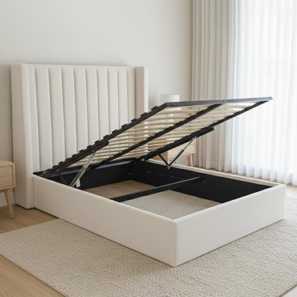 Alure Ottoman bedin Grey or Ivory