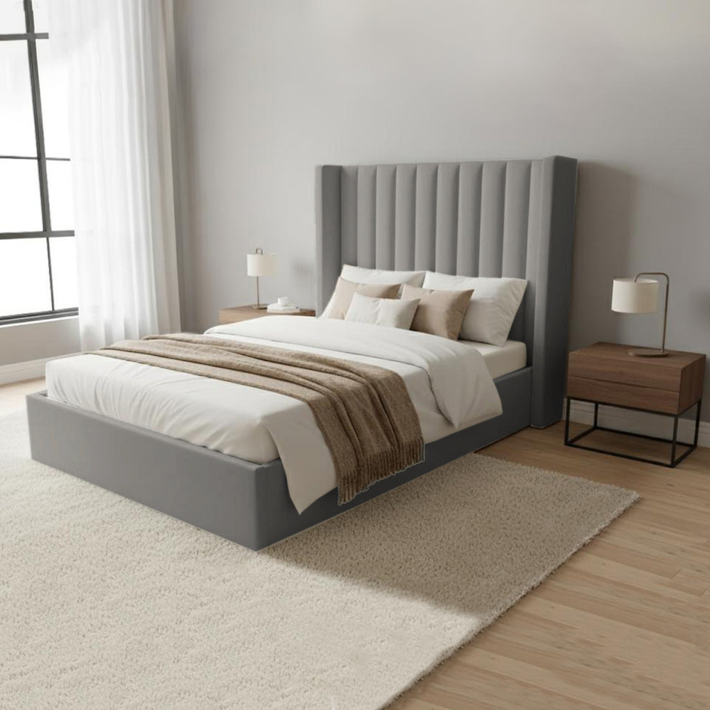 Alure Ottoman bedin Grey or Ivory