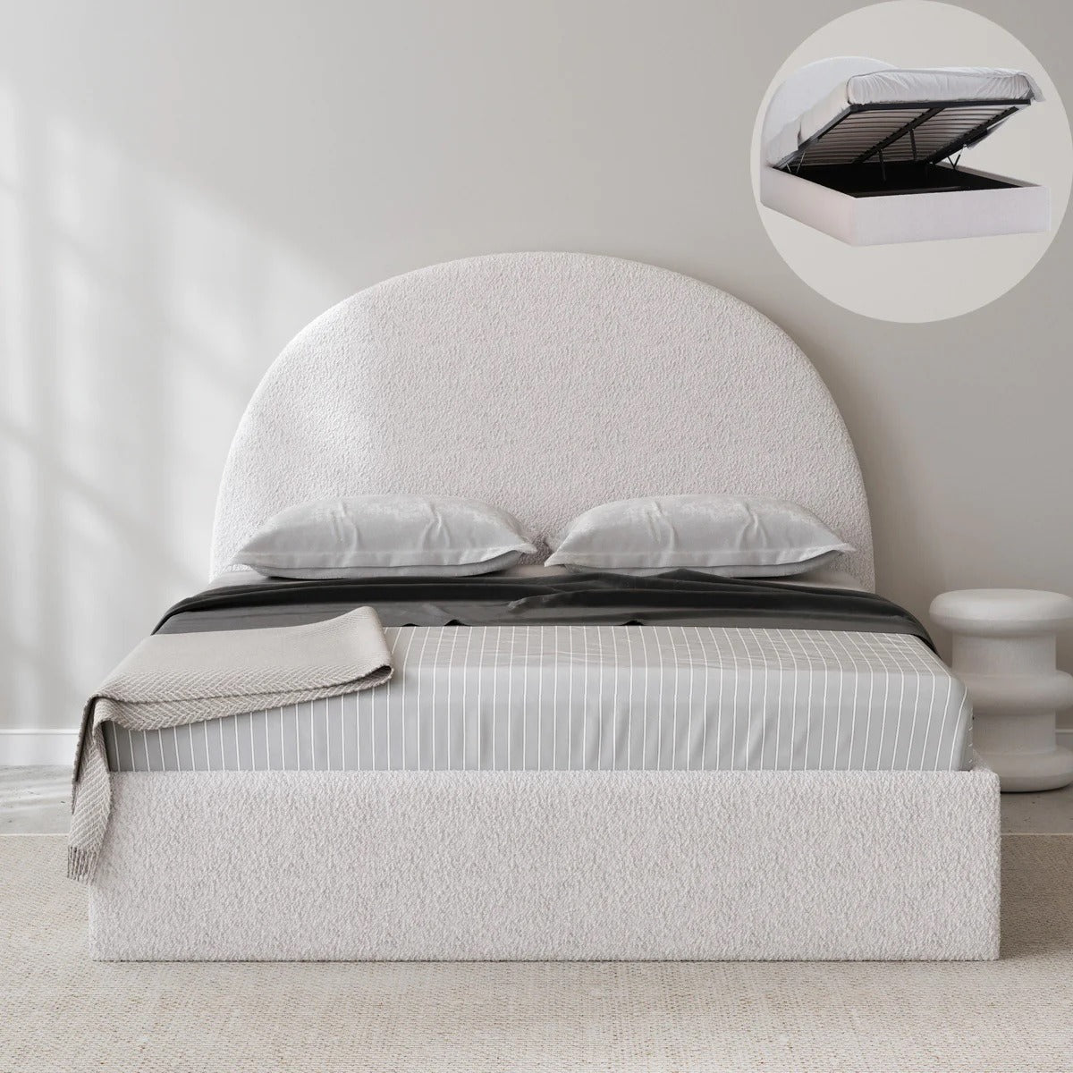 Atlanti Kingsize Ottoman Storage Bed