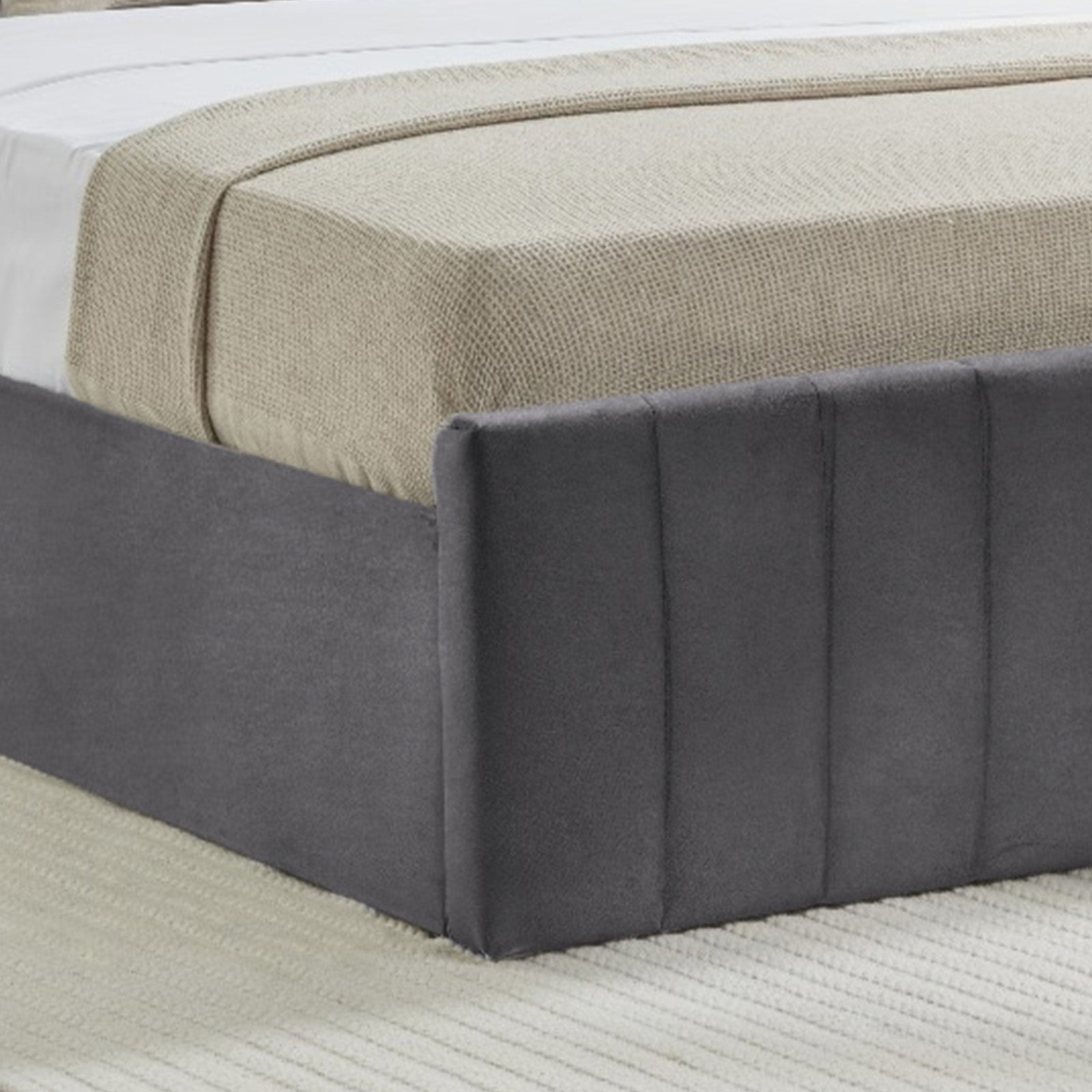 Lisa Ottoman Storage Bed in Grey or Charcoal