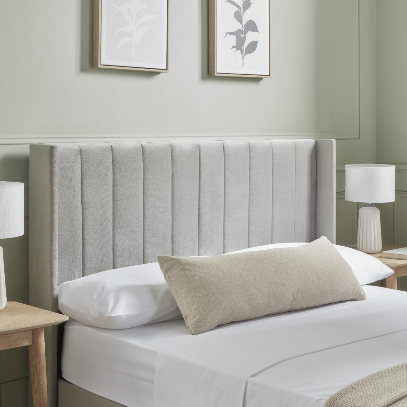 Emila Ottoman Storage Bed in Light Grey or Dark Grey