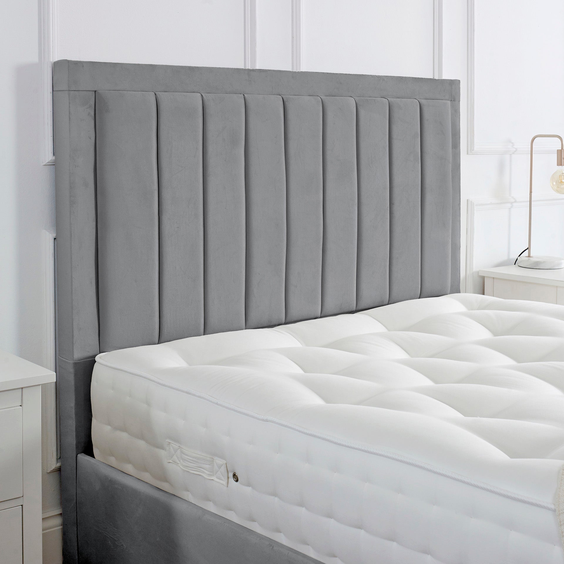 Grusela Ottoman Bed in Ligh grey, Dark Grey or Cream