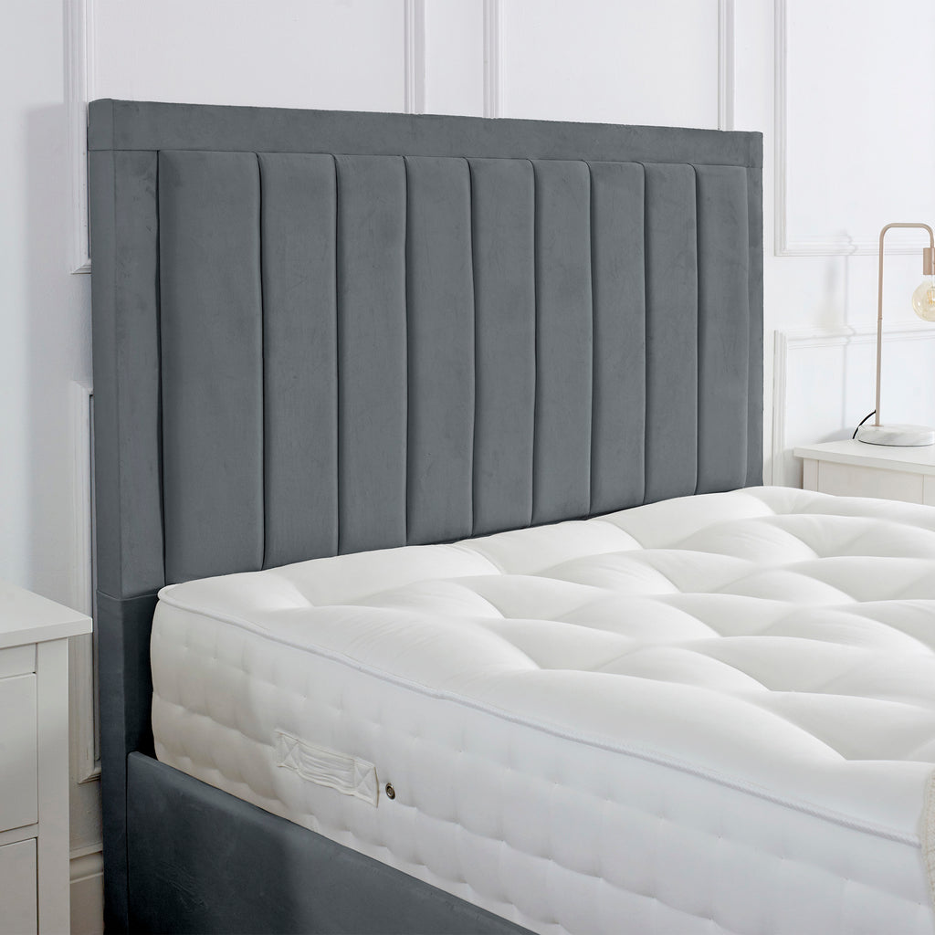 Grusela Ottoman Bed in Ligh grey, Dark Grey or Cream