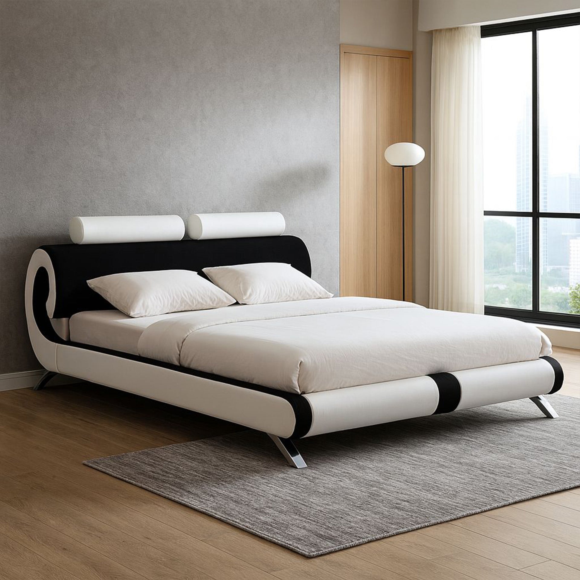 Lion Designer Leather Bed