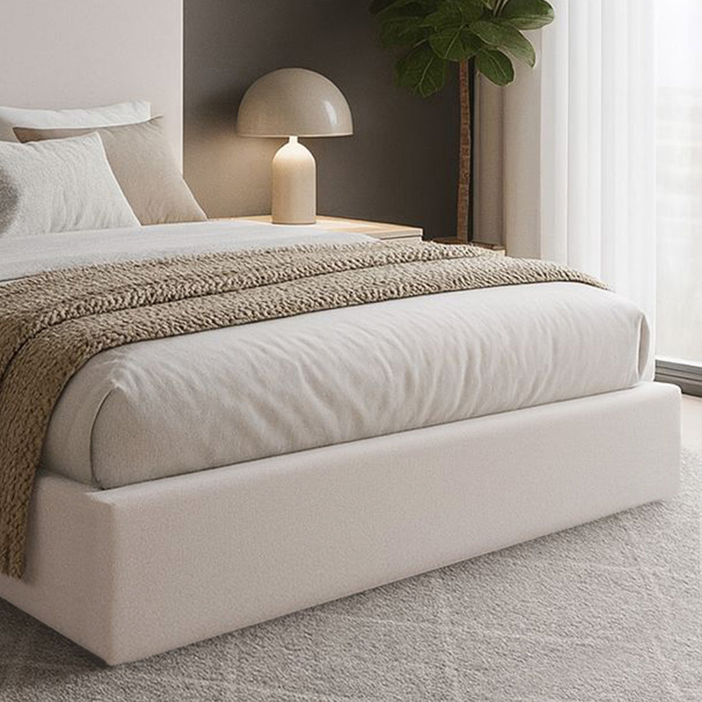 Milano Ottoman storage bed in Ivory
