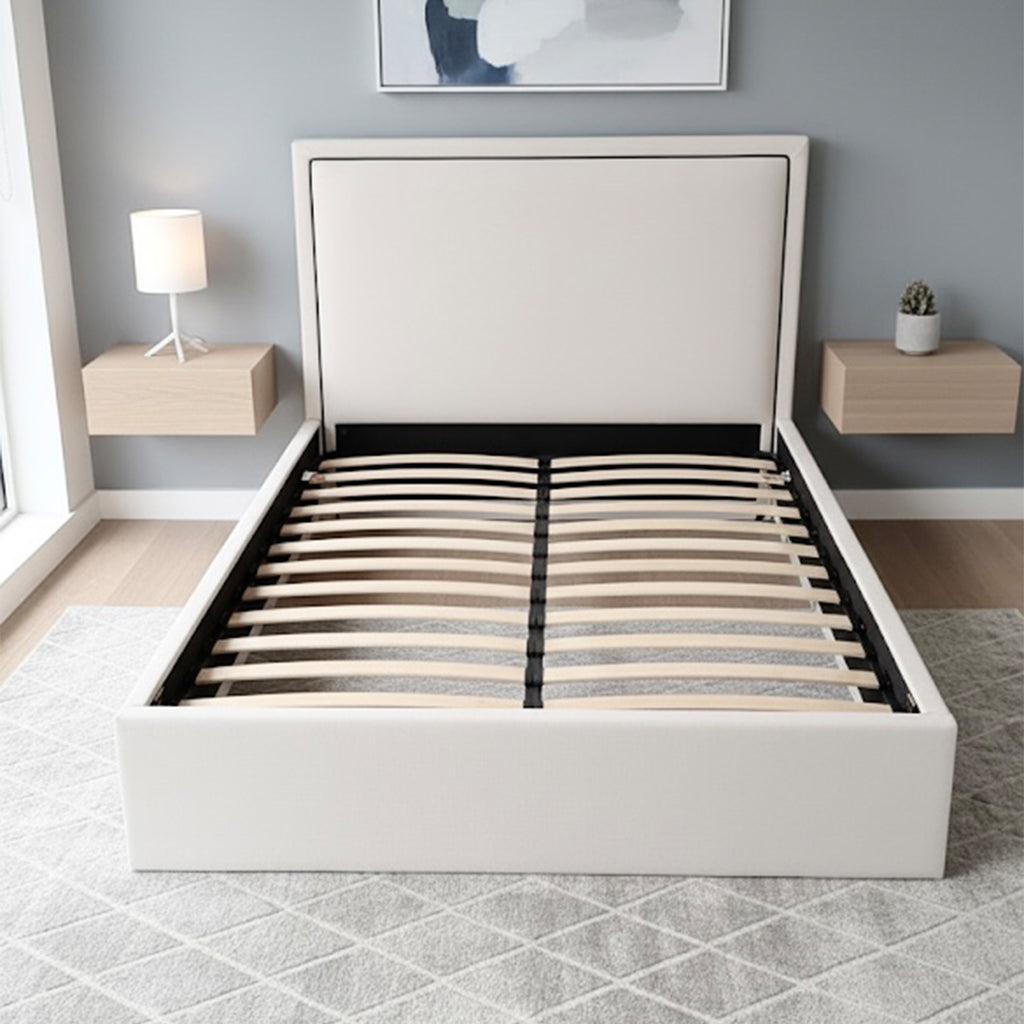 Valenciaga Ivory Ottoman storage Bed