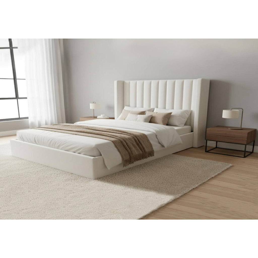 Alure Ottoman bedin Grey or Ivory